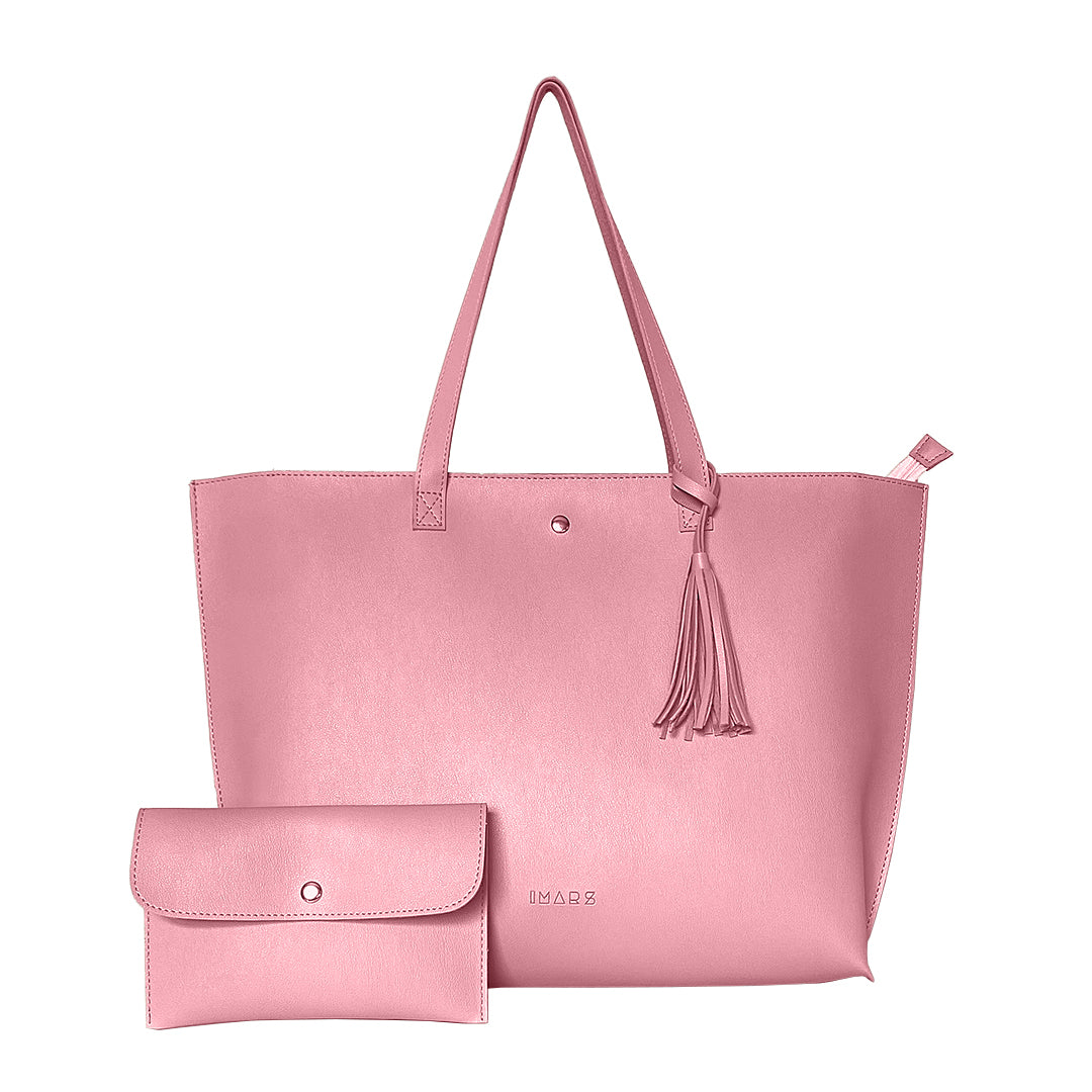 Classic Light Pink Tote Bag For Women & Girls