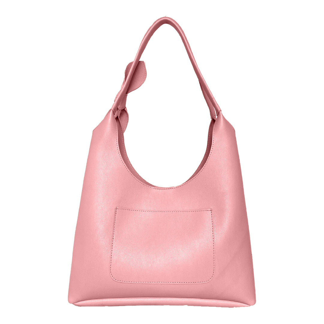 Elegant Shoulder Hobo Light Pink Bag For Women & Girls