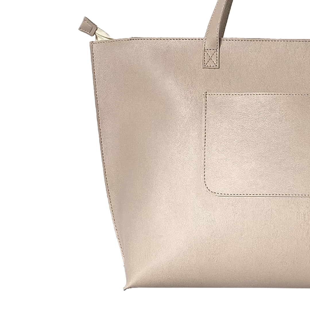 Classic Beige Tote Bag For Women & Girls