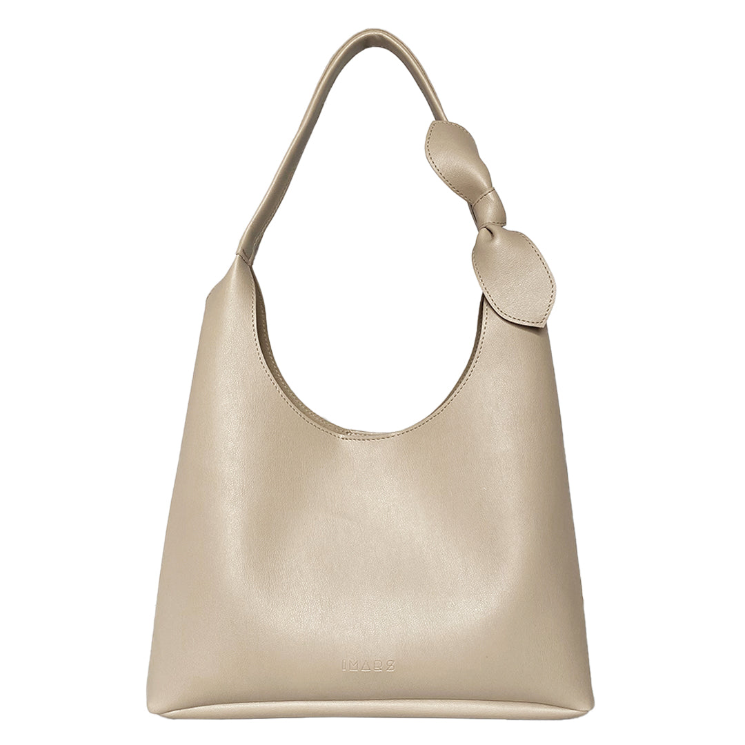 Elegant Shoulder Hobo Beige Bag For Women & Girls