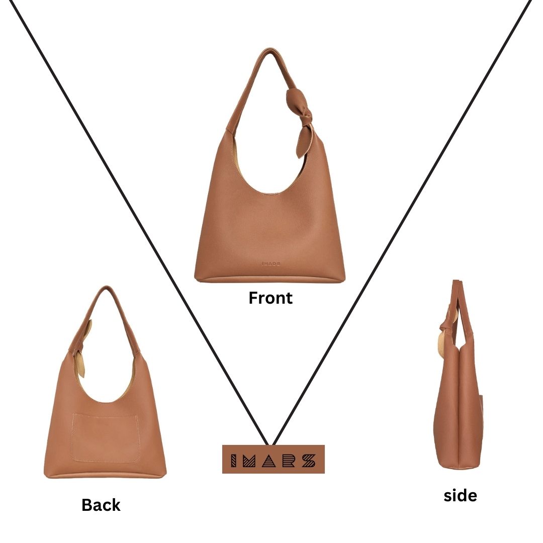 Elegant Shoulder Hobo Tan Bag For Women & Girls