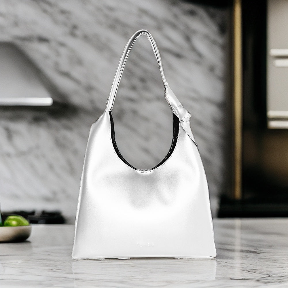 Elegant Shoulder Hobo White Bag For Women & Girls