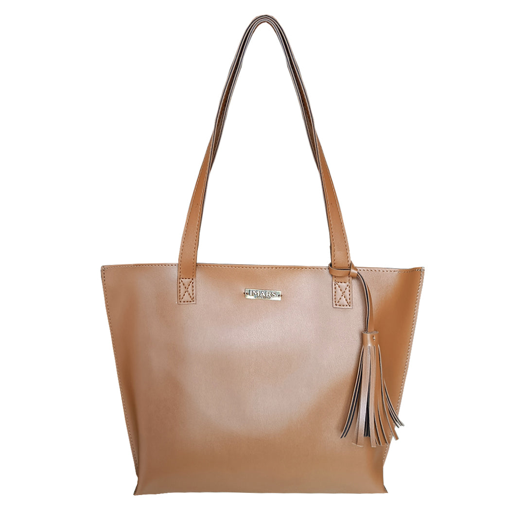 Vegan Leather Ladies Handbag Brown