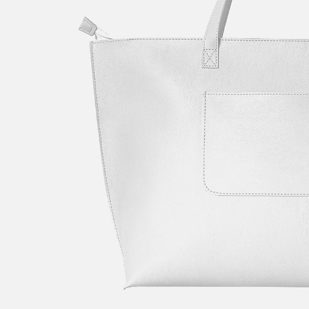 Vegan Leather Ladies Handbag White