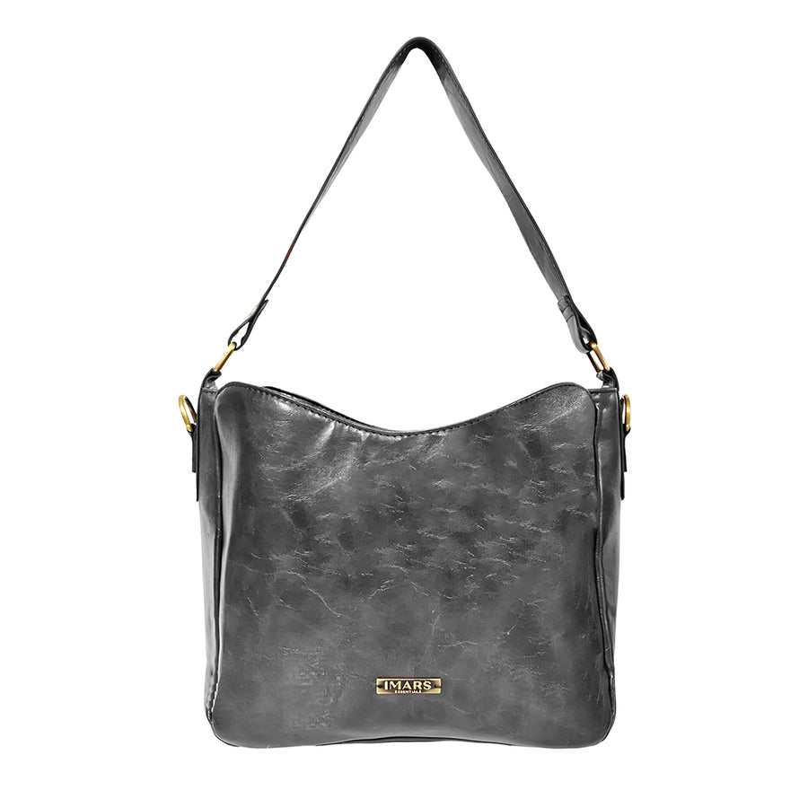 Black Sustainable Shoulder Bag for Women