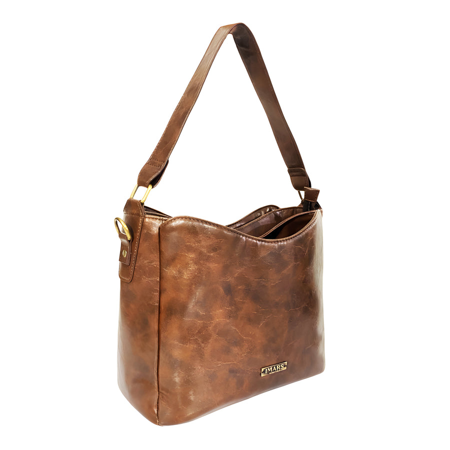 Brown Sustainable Shoulder Bag for Women