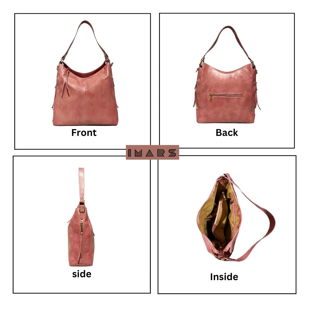 Functional Pink Shoulder Bag for Women and Girls
