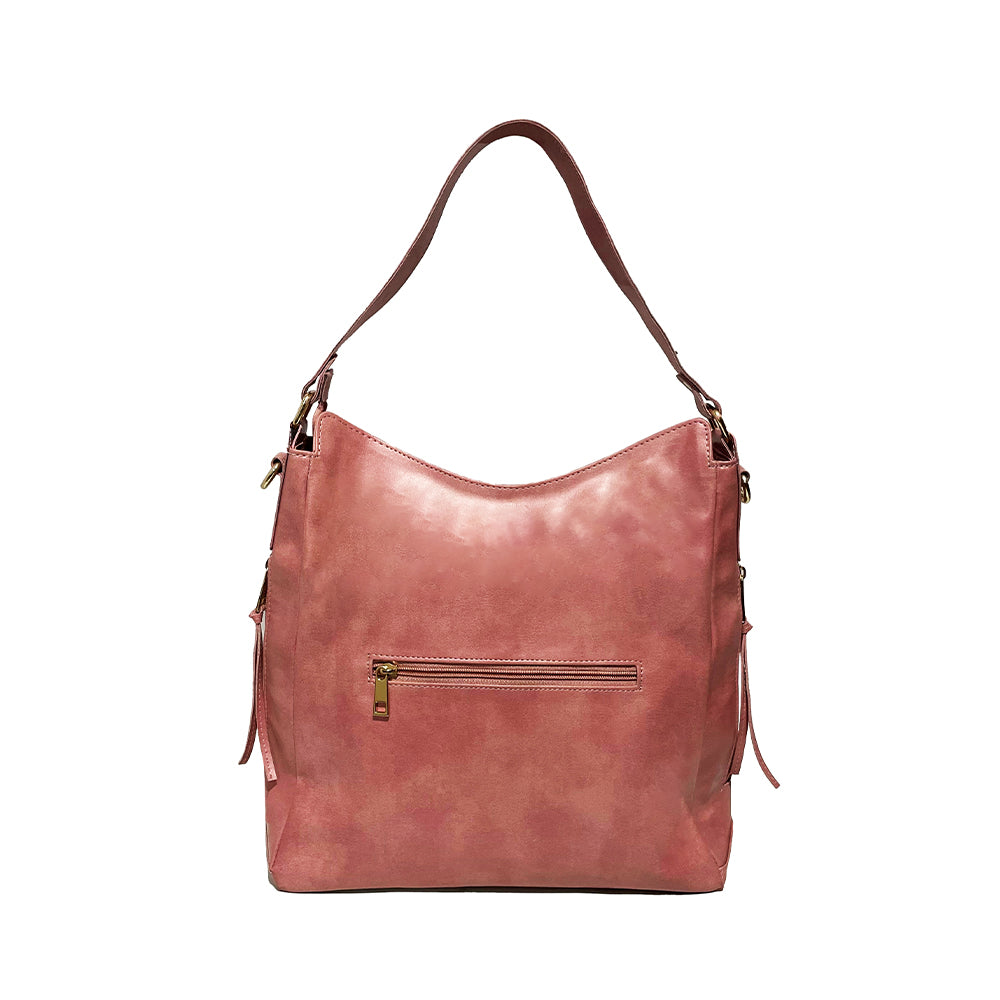 Functional Pink Shoulder Bag for Women and Girls