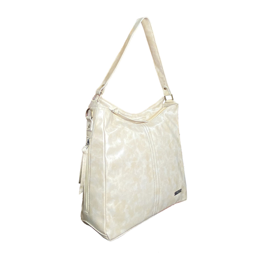 Butterscotch Vegan Leather Shoulder Bag Lightweight & Spacious