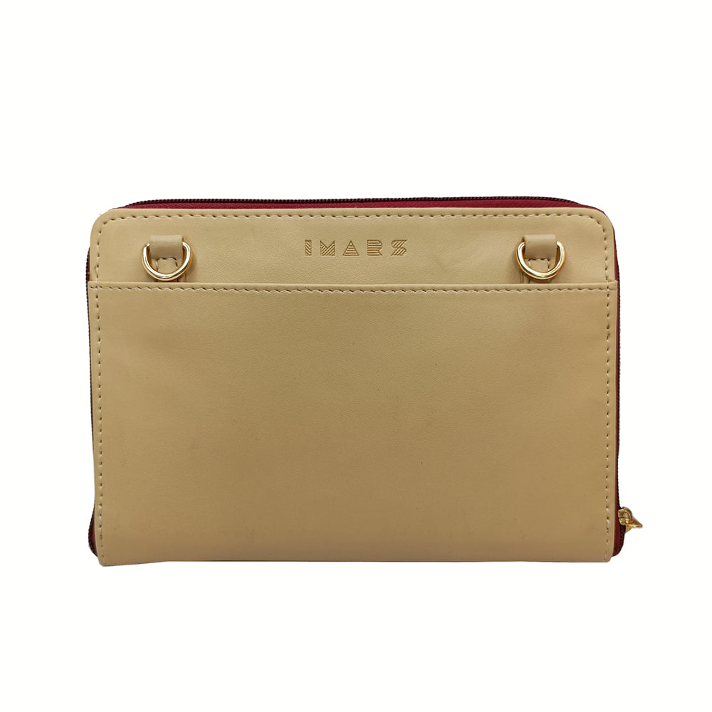 Elegant Cream Wallet Perfect For Women & Girls