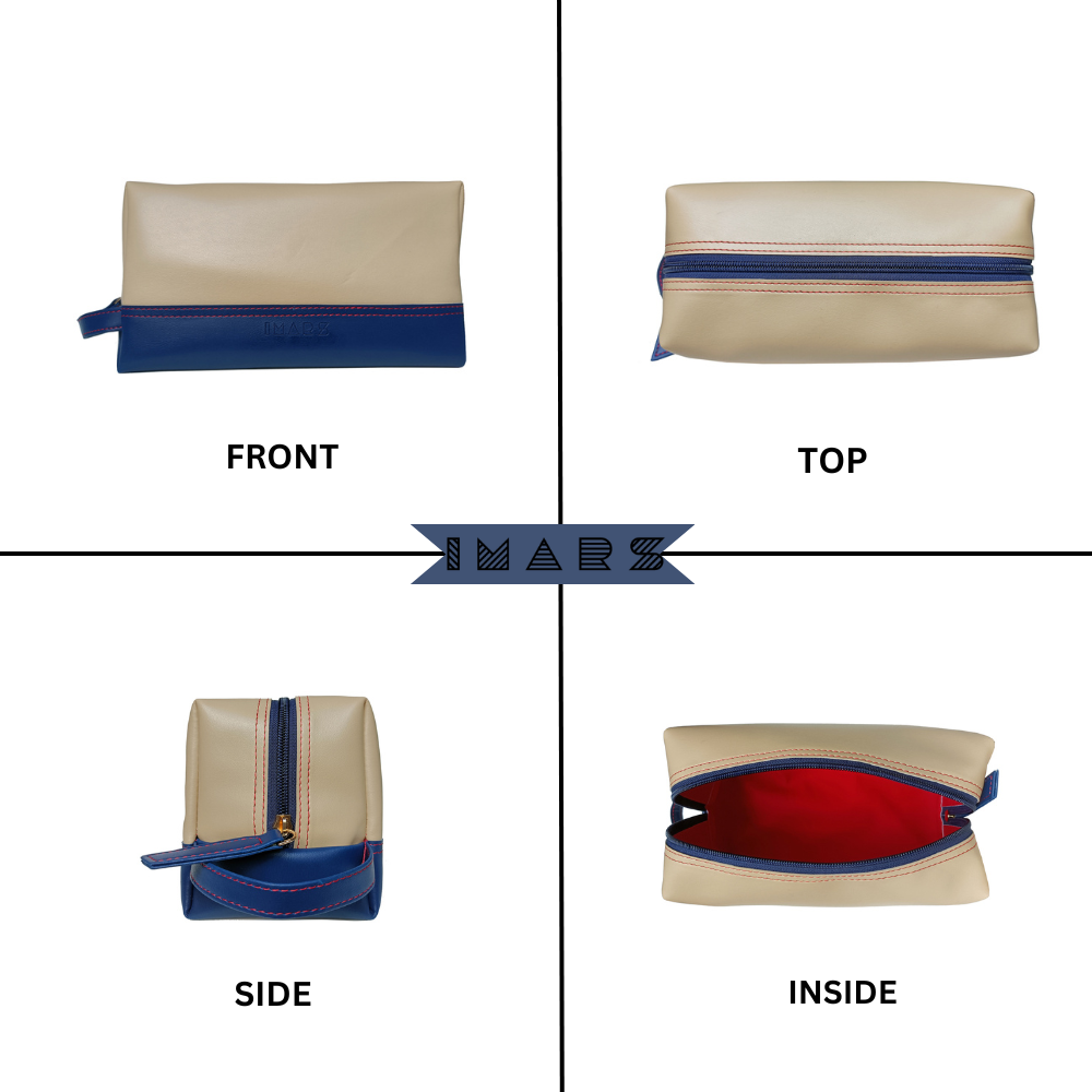 Stylish Blue Sand Multipurpose Pouch Perfect For Women & Girls