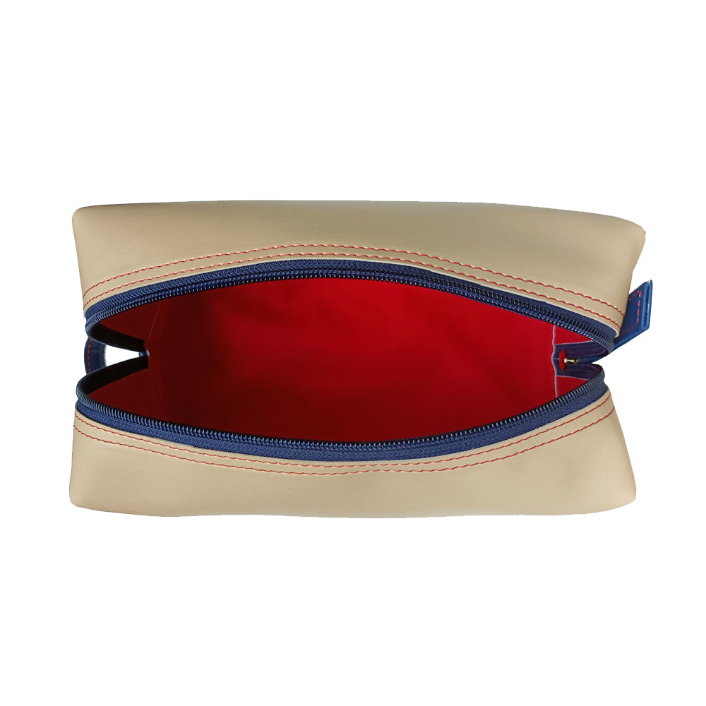 Stylish Red Biege Multipurpose Pouch Perfect For Women & Girls