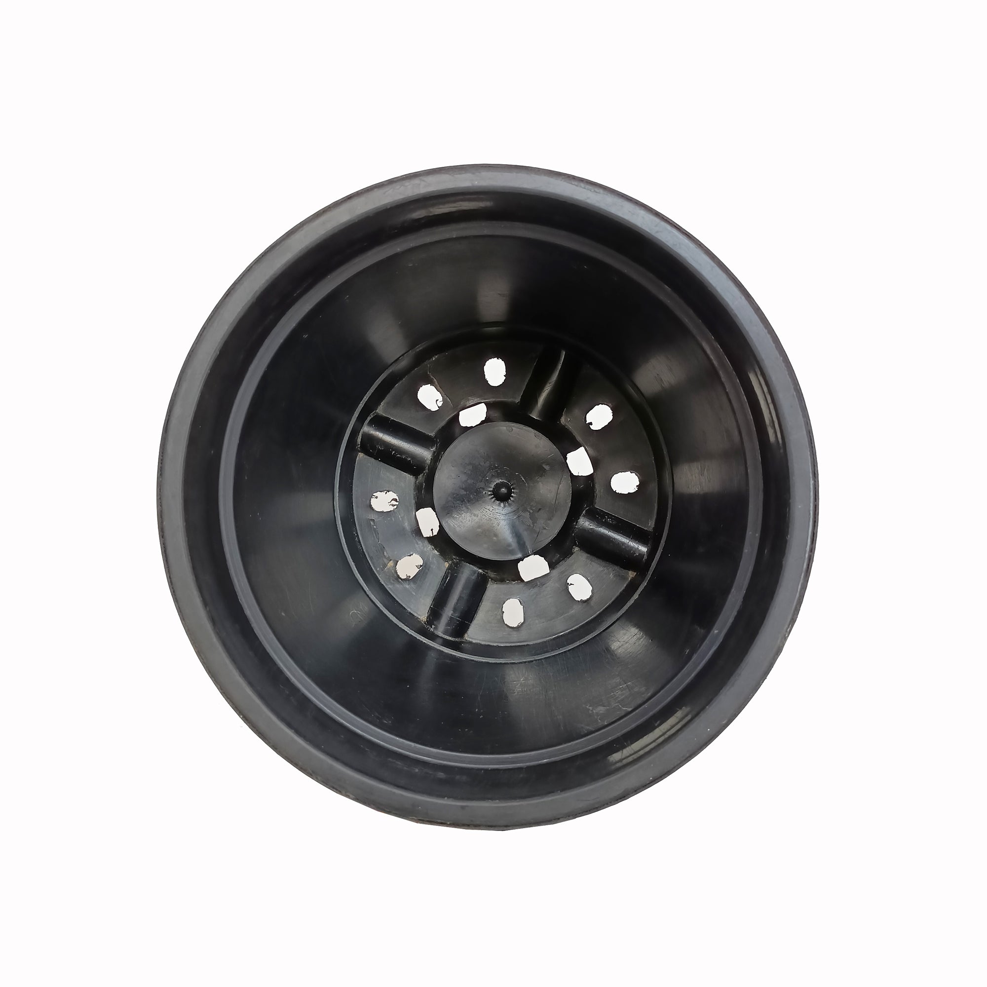 Stylish Decorative Multi-Color Planter with Vegan Leather Rim (Medium)