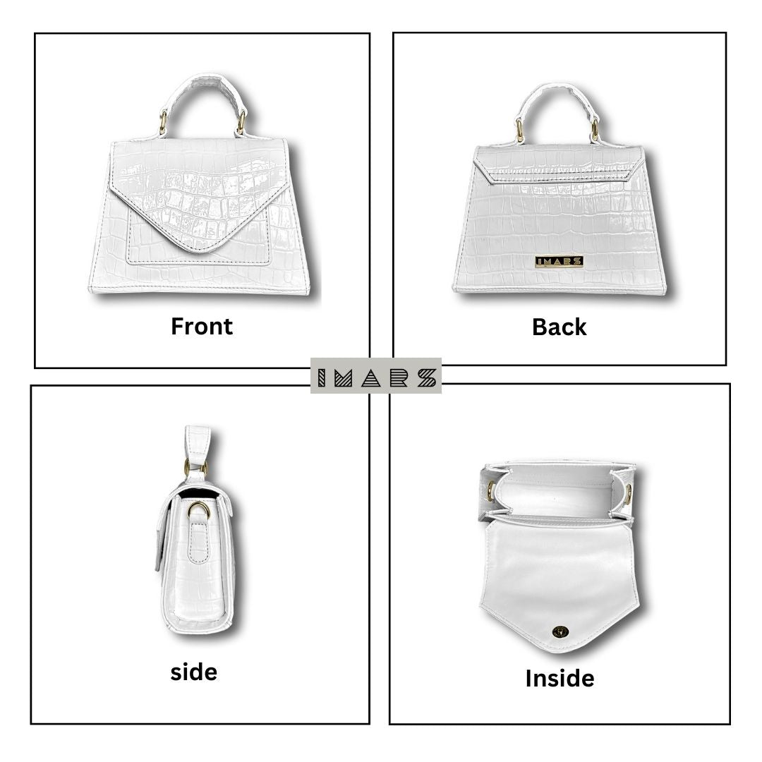 Stylish White Crossbody Bag Perfect for Girls