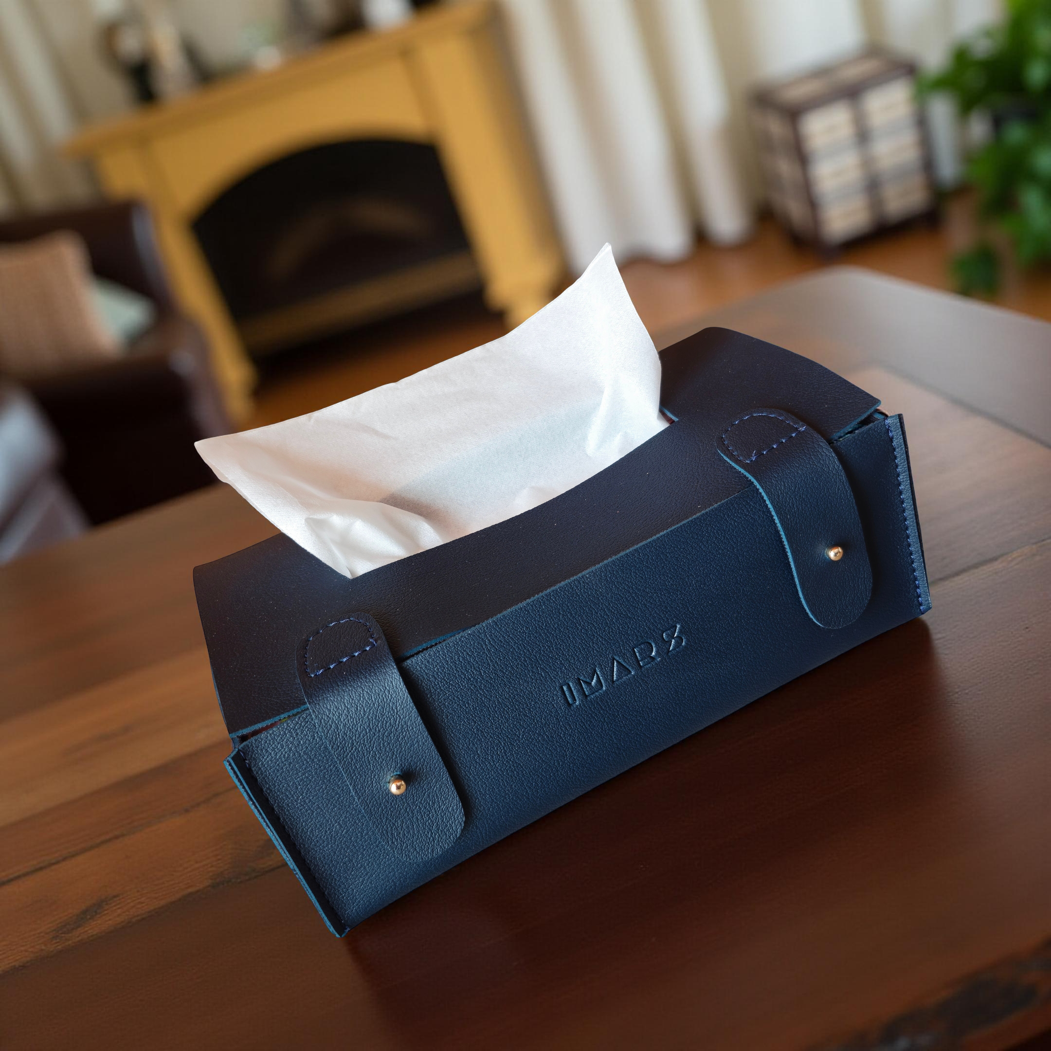Premium Faux Leather Tissue Dispenser for Home & Office
