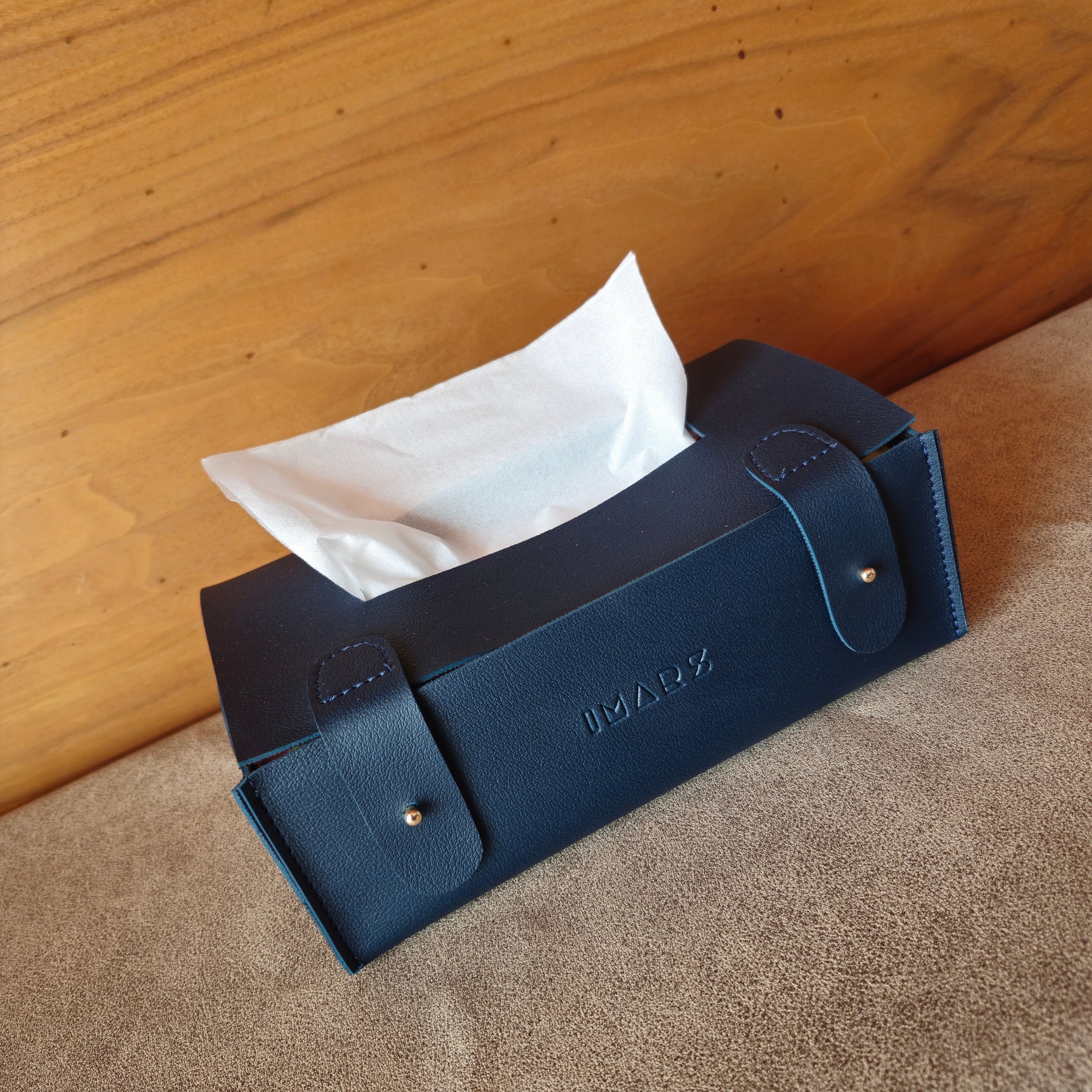 Premium Faux Leather Tissue Dispenser for Home & Office