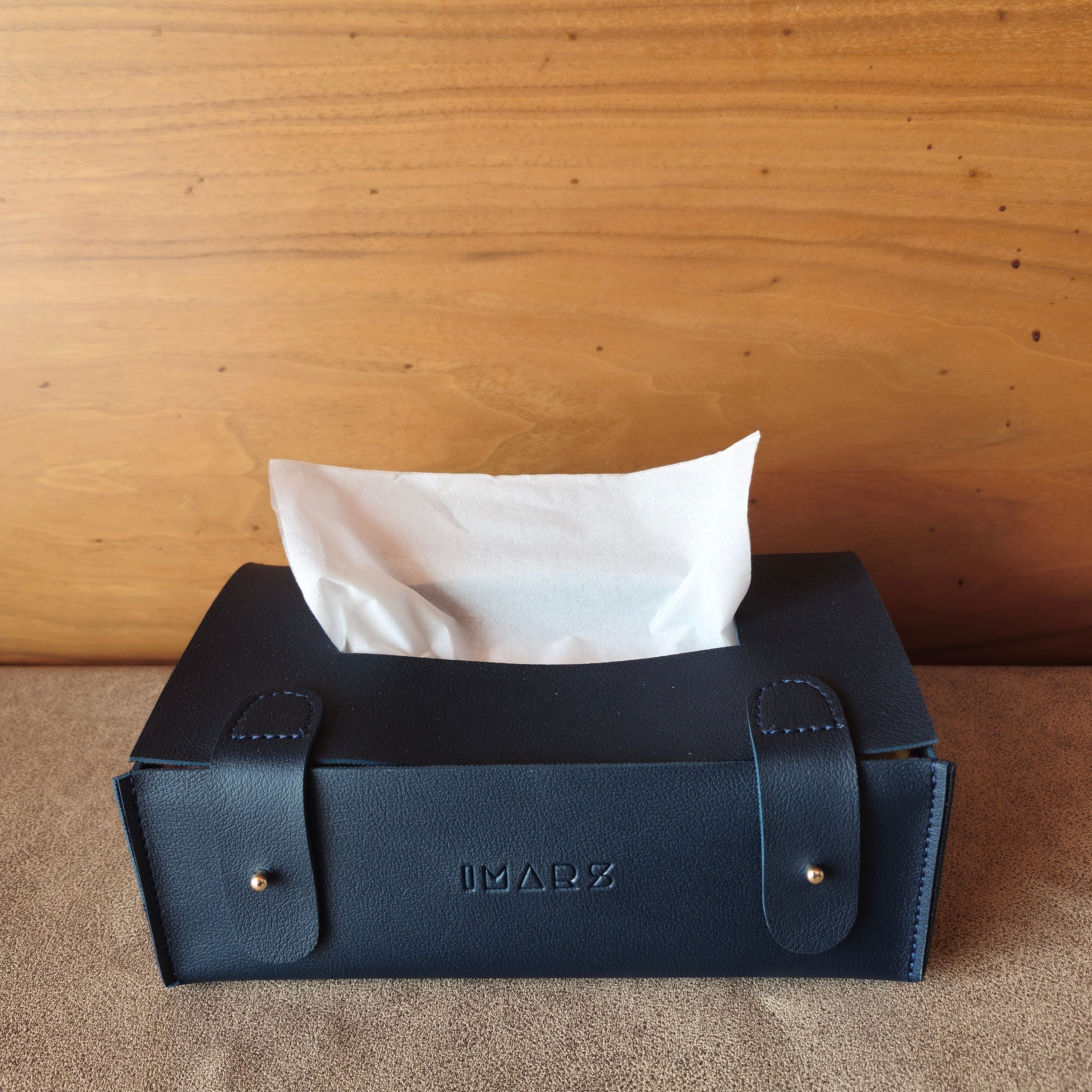 Premium Faux Leather Tissue Dispenser for Home & Office
