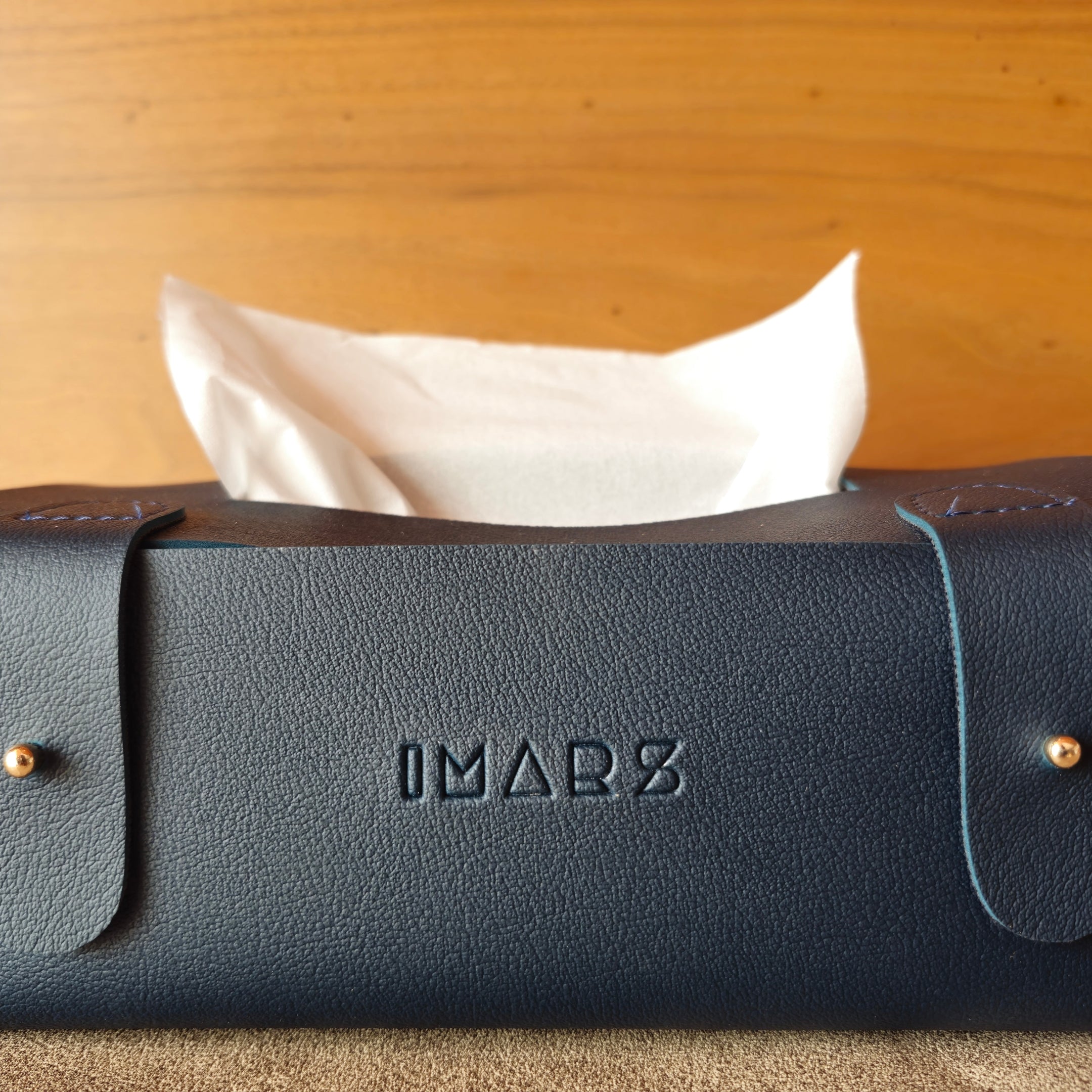Premium Faux Leather Tissue Dispenser for Home & Office