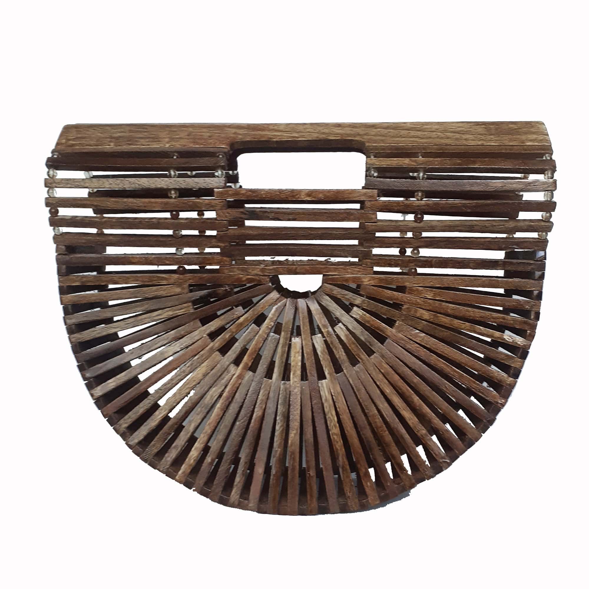 IMARS Wooden Semi-Circle  Handbag (6746382729423)