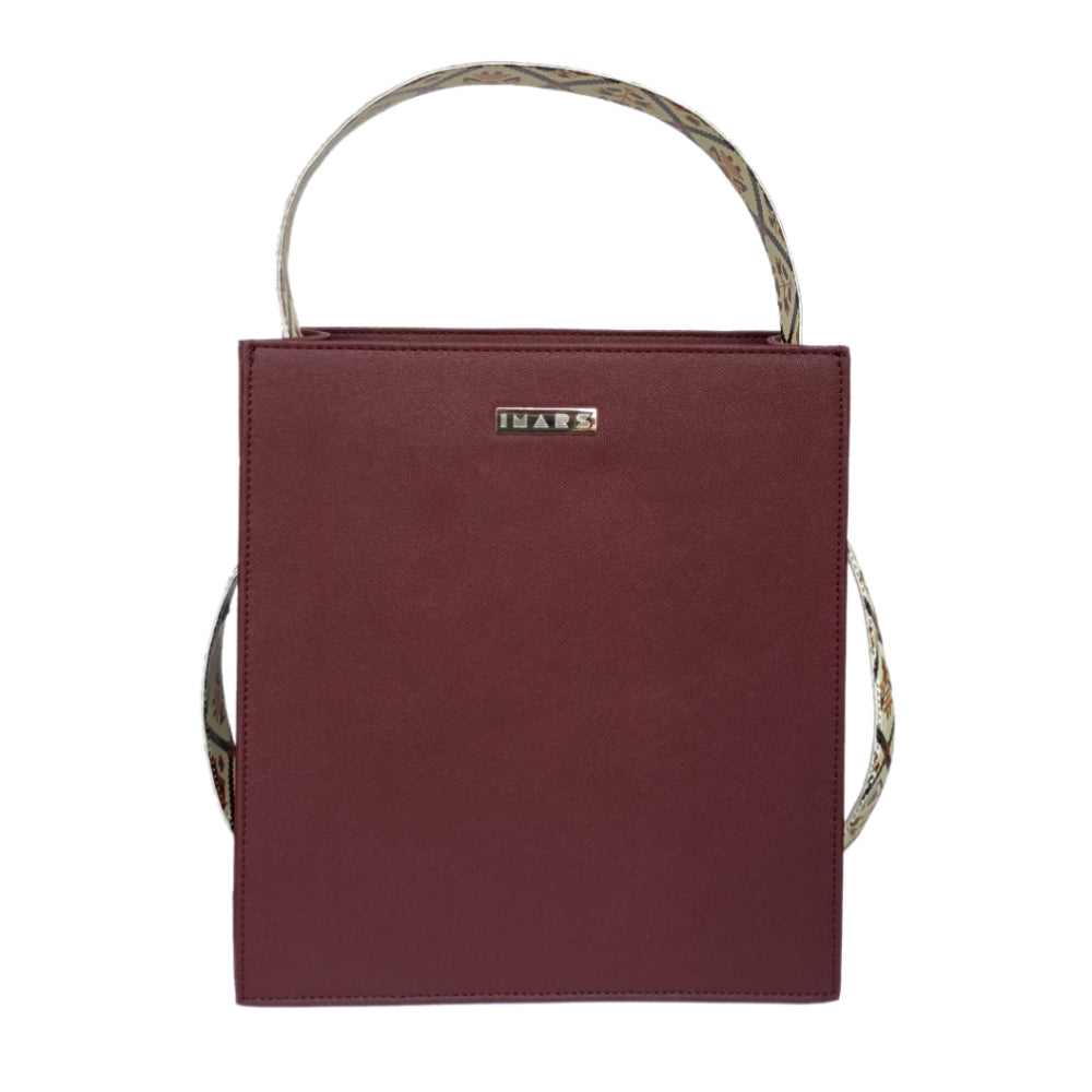 IMARS Structured Handbag-Cherry Patola (6764313215183)