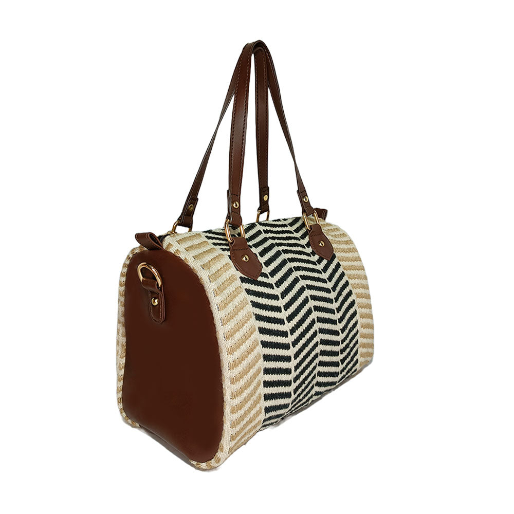 IMARS Beautiful Brown Handloom Duffle Bag for Men & Women