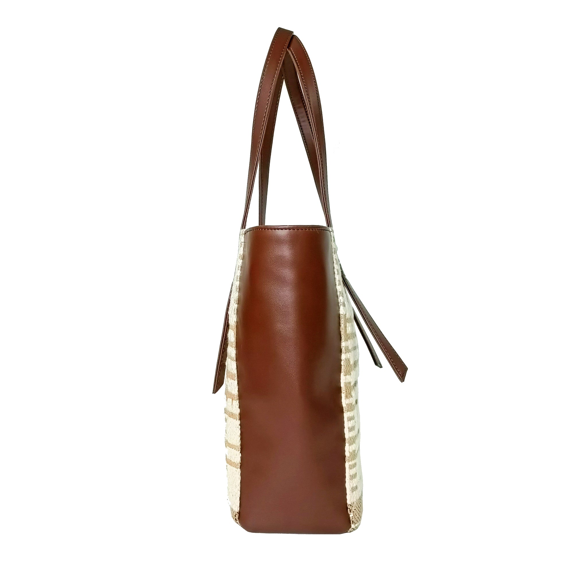 IMARS Stylish Handloom Tote Bag Brown for Women and Girls