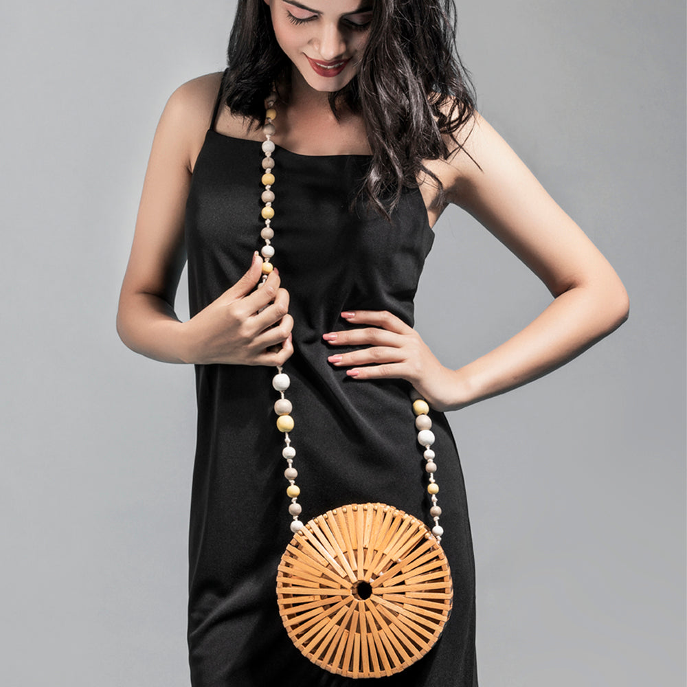 Modern Caramel Basket Bag Perfect For Women & Girls