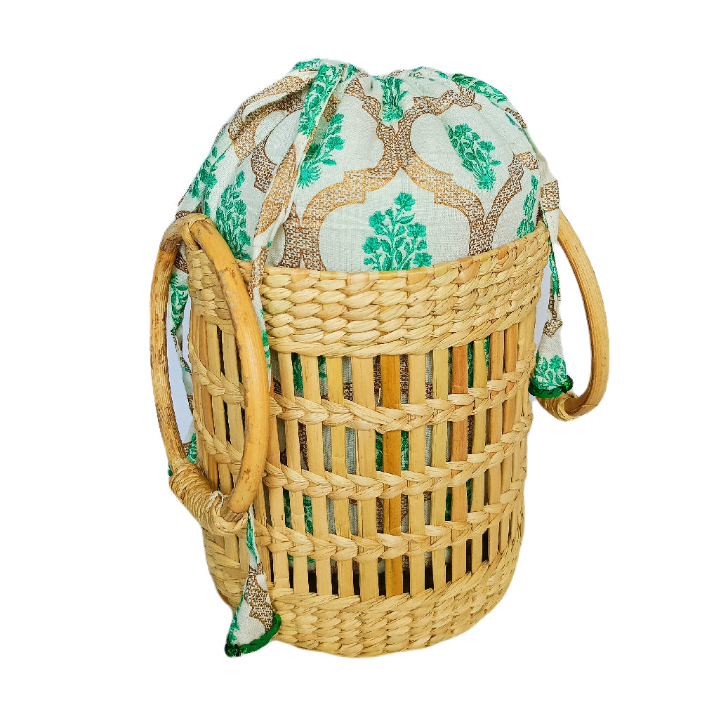 IMARS Potli Basket Bag- White