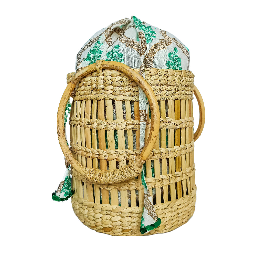 IMARS Potli Basket Bag- White