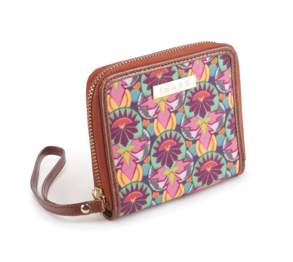 IMARS Urban Tribe Print Mini Wallet Tan (6746463994063)