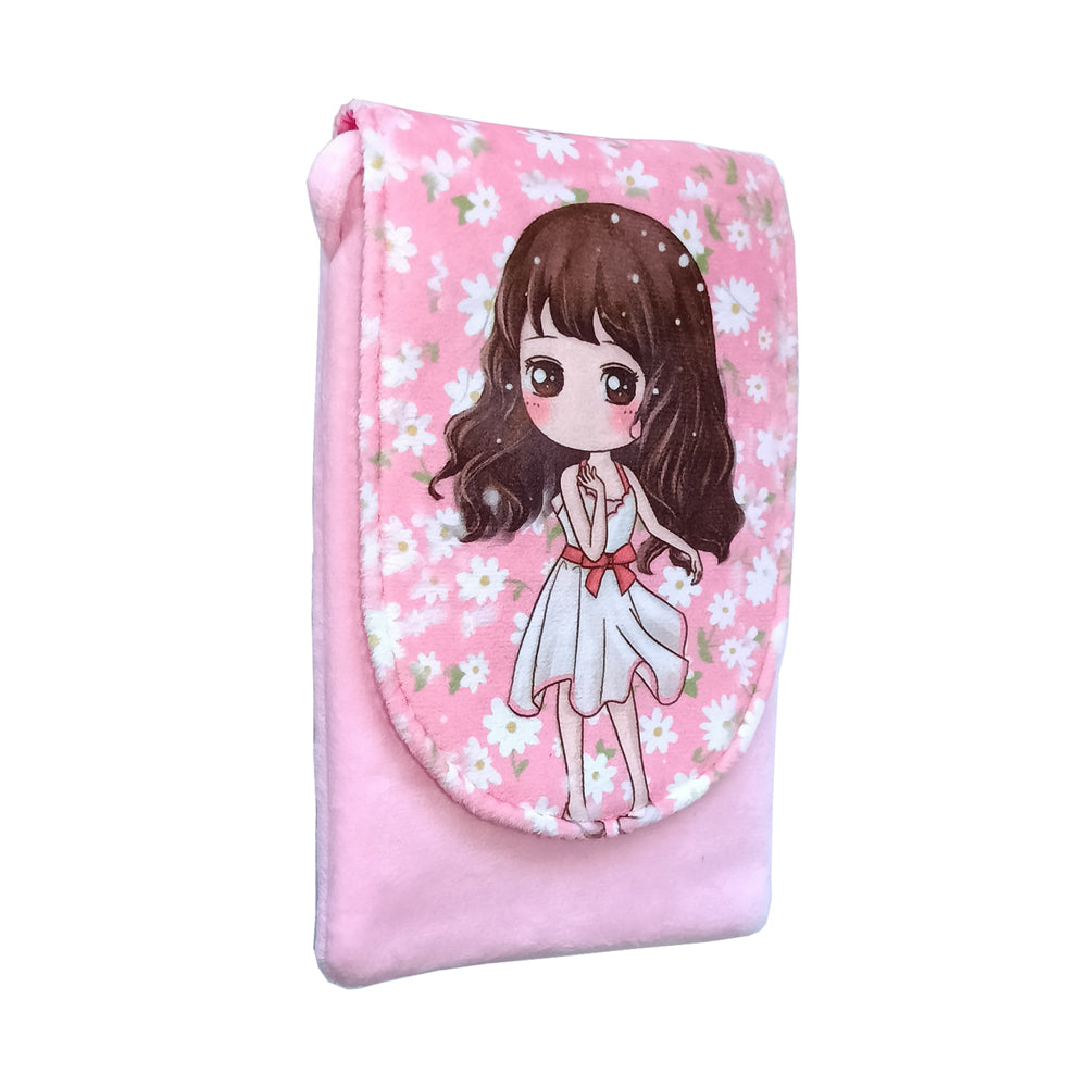 IMARS Princess soft fur kids Pouch