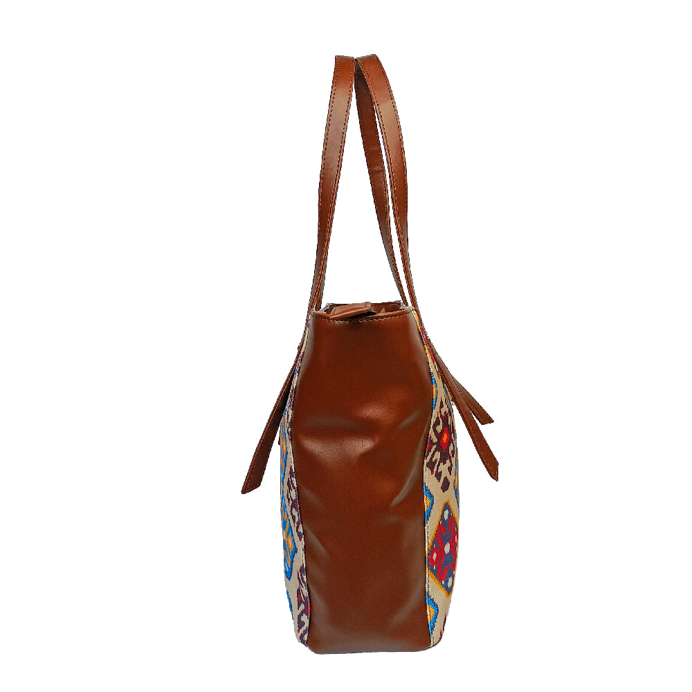 Sophisticated Multi Color Tote Bag Perfect For Women & Girls