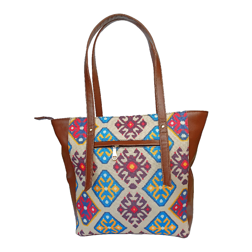 Sophisticated Multi Color Tote Bag Perfect For Women & Girls