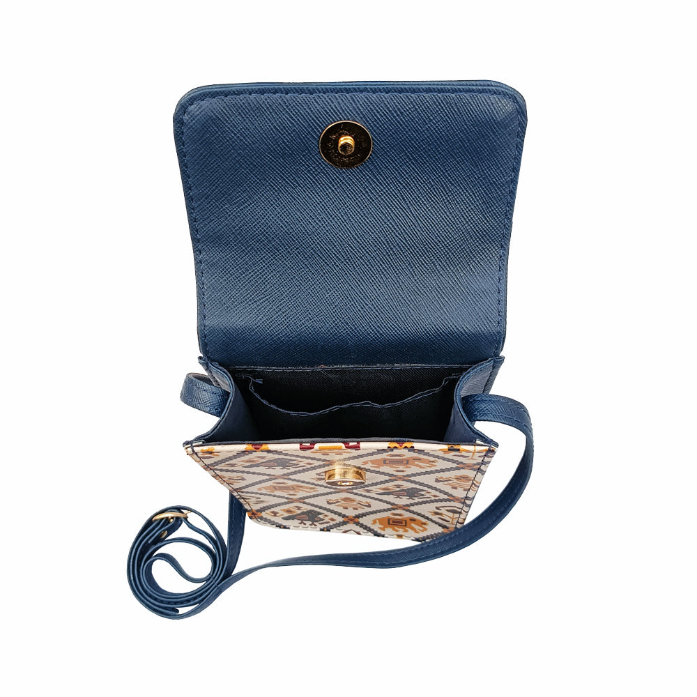IMARS Structured Mobile Pouch-Blue Patola
