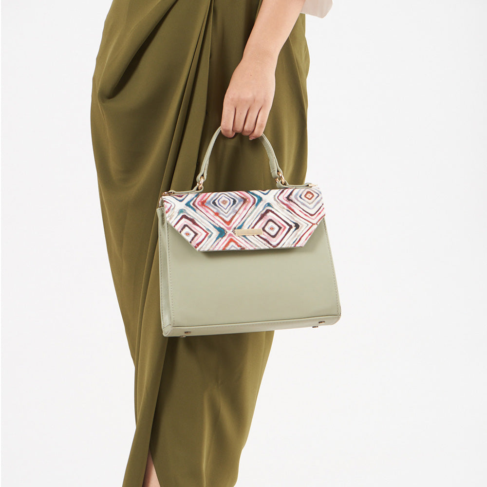 A' La' Mode Handbag- Sage Green