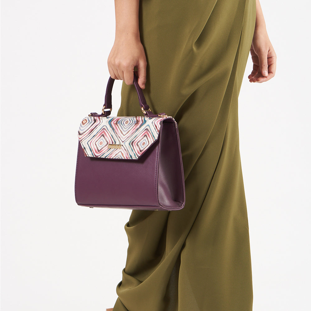 A' La' Mode Handbag- Violet